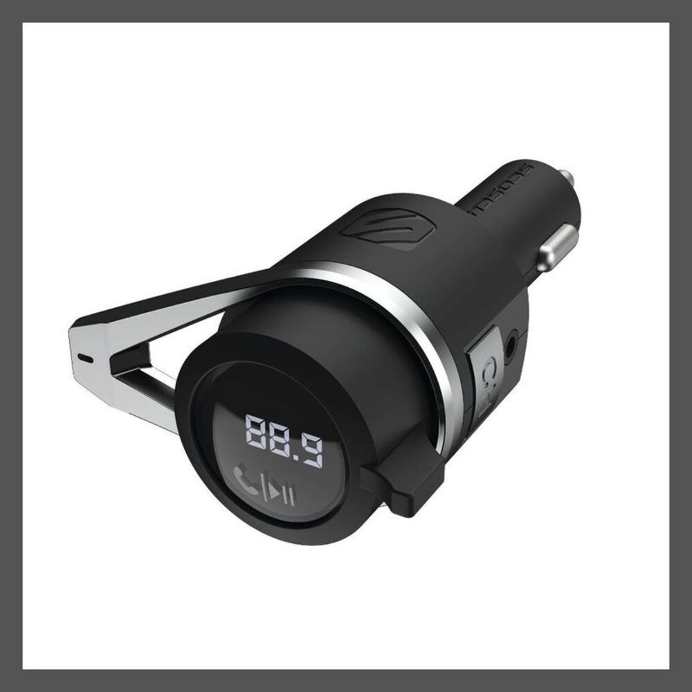 Open Box - Scosche -  Bluetooth Power Delivery FM Transmitter 12 Black